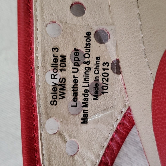 Kenneth Cole Reaction Leather Red Wedge Peep Toe Slingback Sandals SIZE: 10M - Picture 16 of 16